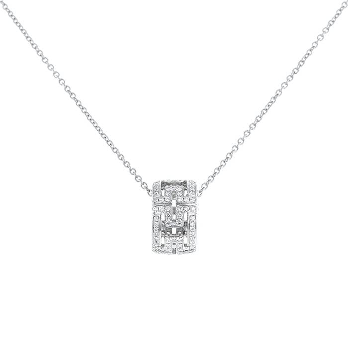 [Royal Jewelry]PARENTESI NECKLACE SILVER DIAMOND