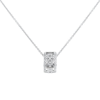 [Royal Jewelry]PARENTESI NECKLACE SILVER DIAMOND