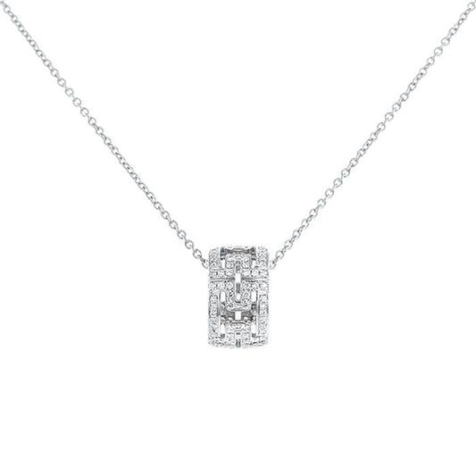 [Royal Jewelry]PARENTESI NECKLACE SILVER DIAMOND