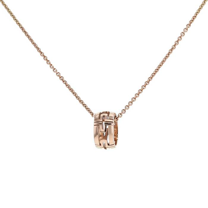 [Royal Jewelry]PARENTESI NECKLACE PINK GOLD