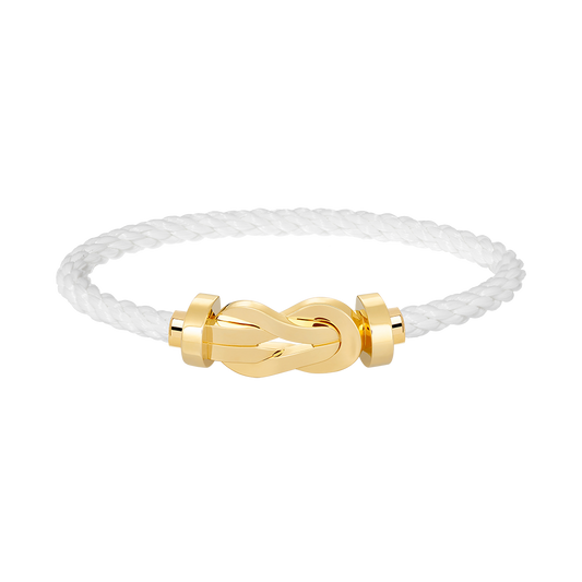[Royal Jewelry]CHANCE LARGE 8 FIGURE BUCKLE NO DIAMOND BRACELET GOLD