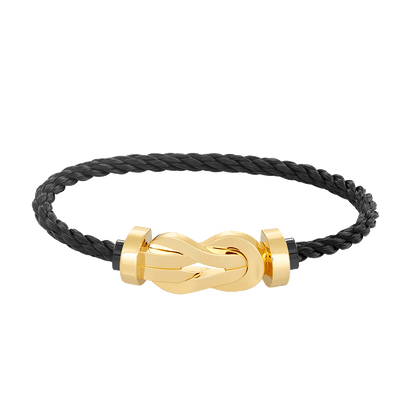 [Royal Jewelry]CHANCE LARGE 8 FIGURE BUCKLE NO DIAMOND BRACELET GOLD