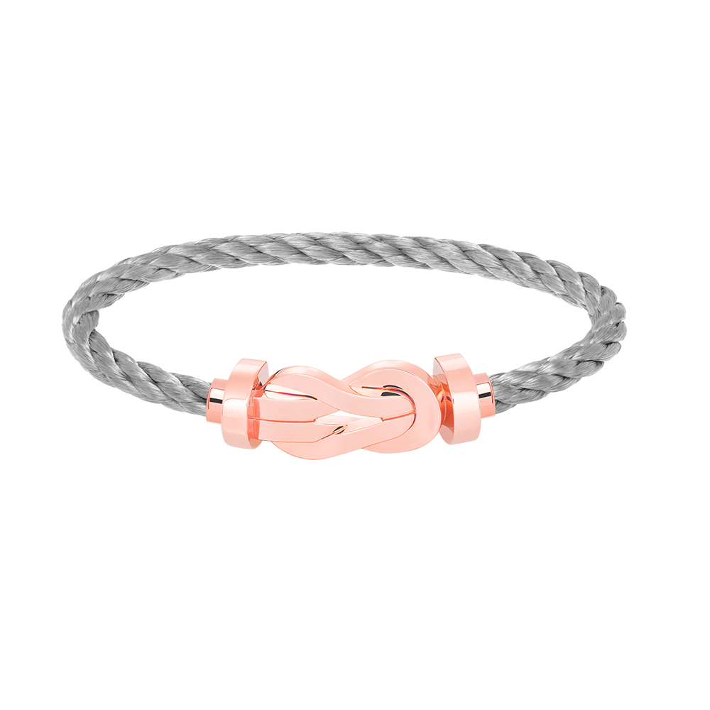 [Royal Jewelry]CHANCE LARGE 8 FIGURE BUCKLE NO DIAMOND BRACELET ROSE GOLD