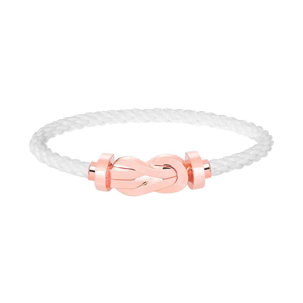 [Royal Jewelry]CHANCE LARGE 8 FIGURE BUCKLE NO DIAMOND BRACELET ROSE GOLD