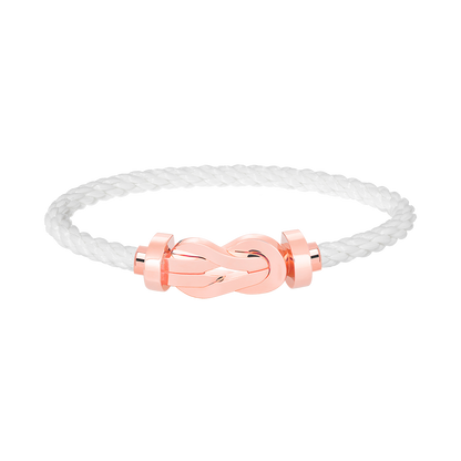 [Royal Jewelry]CHANCE LARGE 8 FIGURE BUCKLE NO DIAMOND BRACELET ROSE GOLD