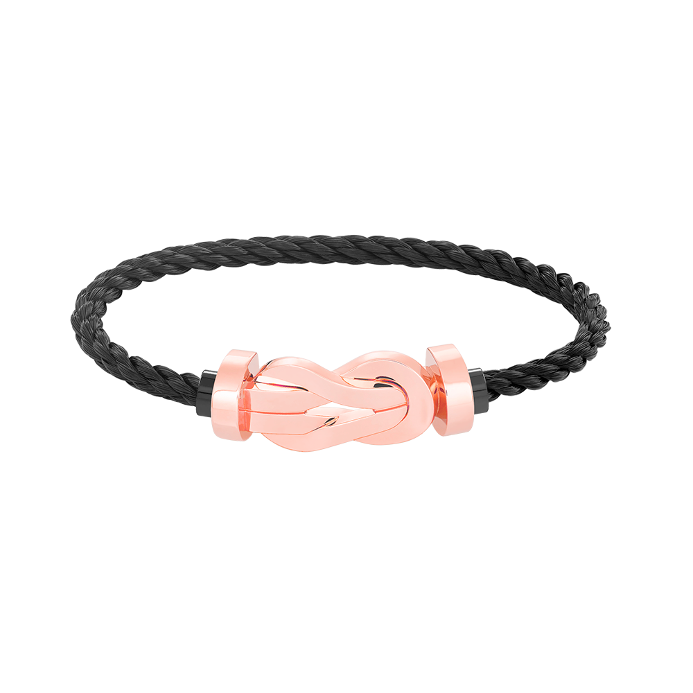 [Royal Jewelry]CHANCE LARGE 8 FIGURE BUCKLE NO DIAMOND BRACELET ROSE GOLD