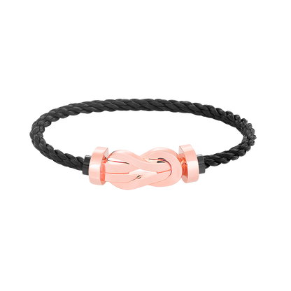 [Royal Jewelry]CHANCE LARGE 8 FIGURE BUCKLE NO DIAMOND BRACELET ROSE GOLD
