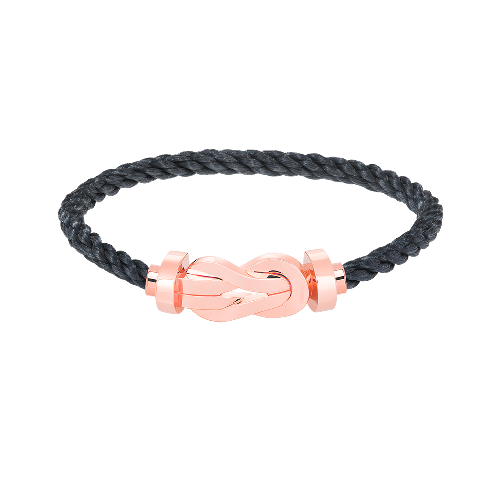 [Royal Jewelry]CHANCE LARGE 8 FIGURE BUCKLE NO DIAMOND BRACELET ROSE GOLD
