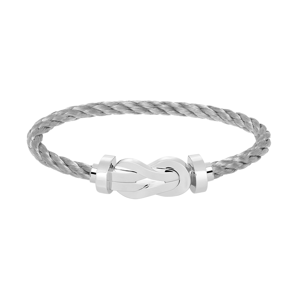 [Royal Jewelry]CHANCE LARGE 8 FIGURE BUCKLE NO DIAMOND BRACELET SILVER