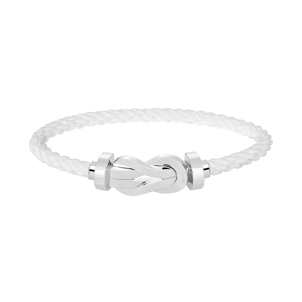 [Royal Jewelry]CHANCE LARGE 8 FIGURE BUCKLE NO DIAMOND BRACELET SILVER