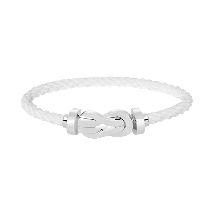 [Royal Jewelry]CHANCE LARGE 8 FIGURE BUCKLE NO DIAMOND BRACELET SILVER