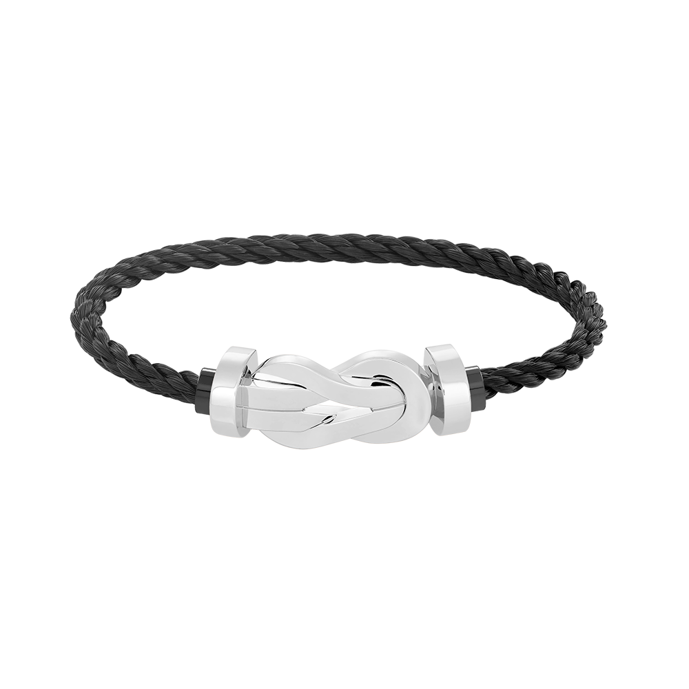 [Royal Jewelry]CHANCE LARGE 8 FIGURE BUCKLE NO DIAMOND BRACELET SILVER