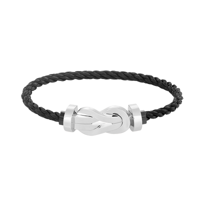 [Royal Jewelry]CHANCE LARGE 8 FIGURE BUCKLE NO DIAMOND BRACELET SILVER