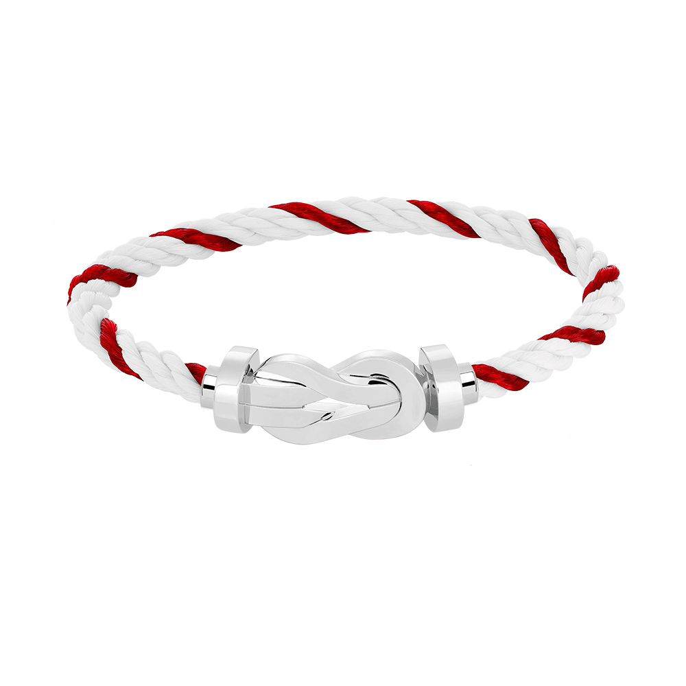 [Royal Jewelry]CHANCE LARGE 8 FIGURE BUCKLE NO DIAMOND BRACELET SILVER