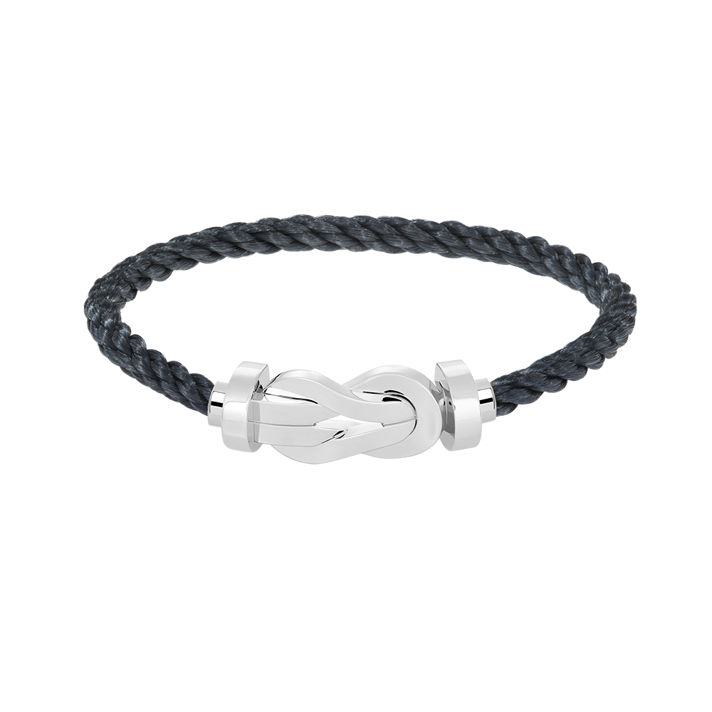 [Royal Jewelry]CHANCE LARGE 8 FIGURE BUCKLE NO DIAMOND BRACELET SILVER