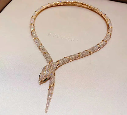 [Royal Jewelry]HAUTE COUTURE GOLD SERPENTI NECKLACE
