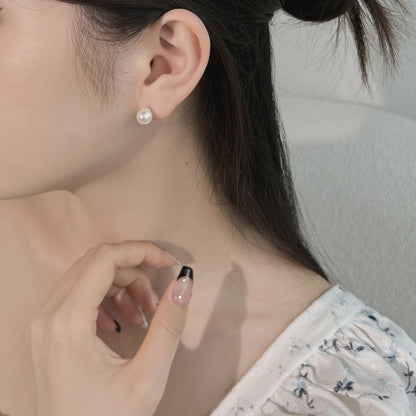 [Royal Jewelry]Delicate Pearl Earrings