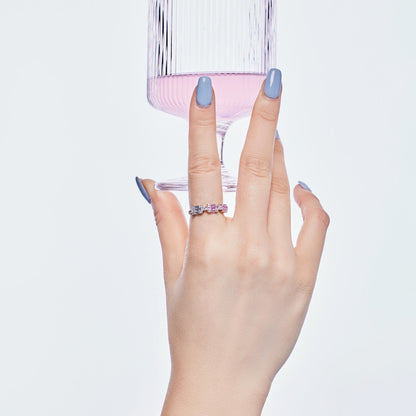 [Royal Jewelry]Unique Colorful Emerald Cut Party Ring