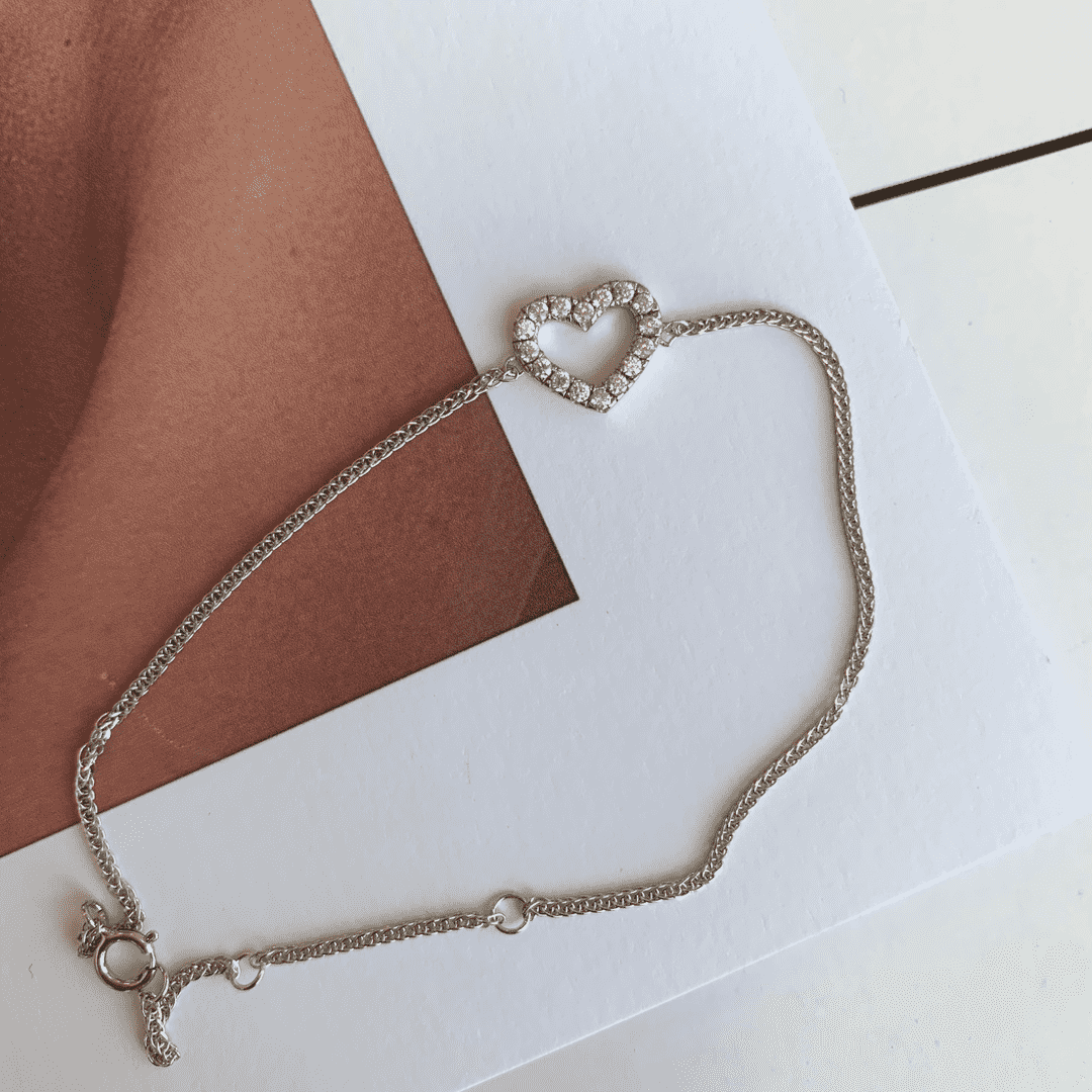 [Royal Jewelry]Heart Shape Lover Bracelet