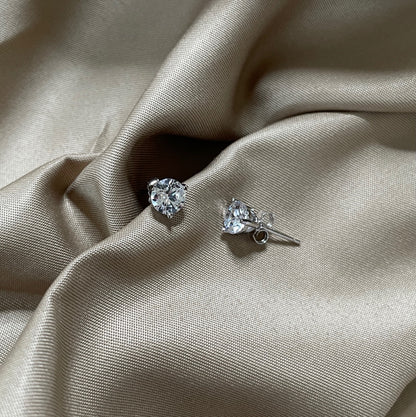 [Royal Jewelry]Dainty Round Shape Earrings