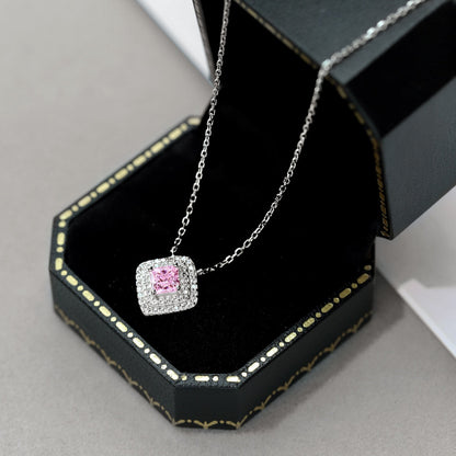[Royal Jewelry]Sparkling Asscher Cut Necklace