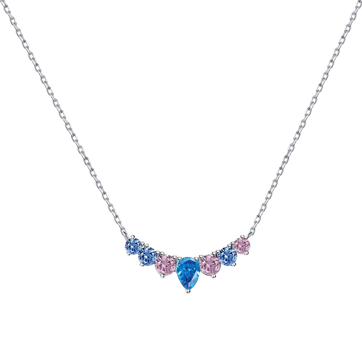[Royal Jewelry]Dainty Colorful Heart Necklace