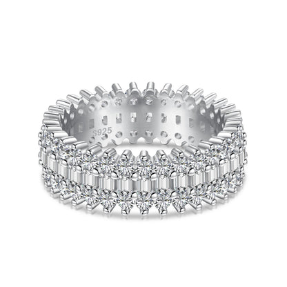 [Royal Jewelry]Ornate Colorful Radiant Cut Daily Ring