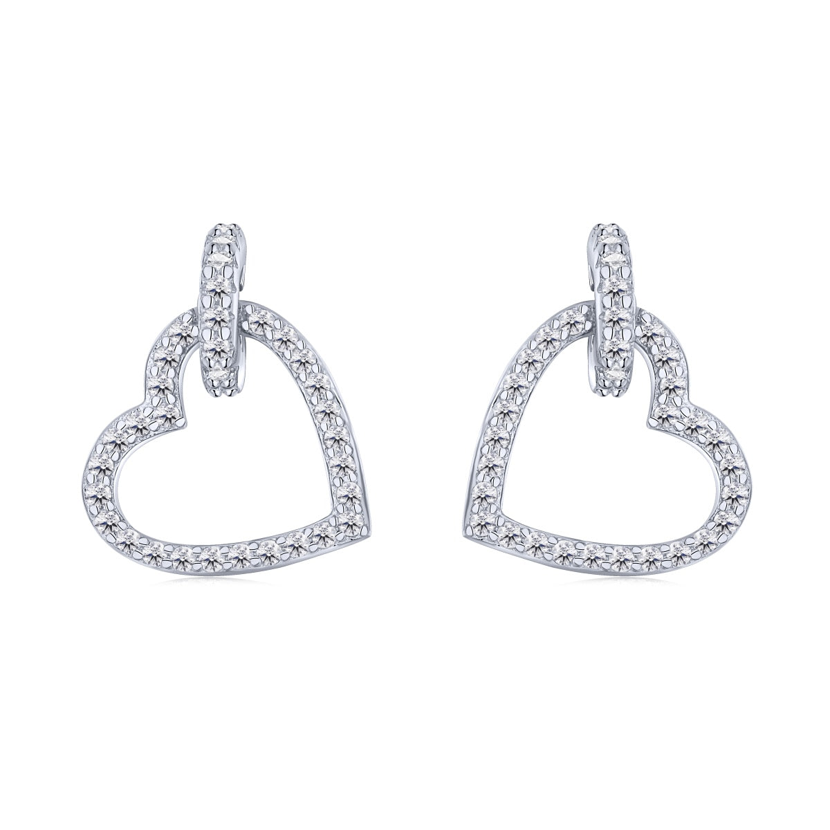 [Royal Jewelry]Dainty Heart Shape Earrings