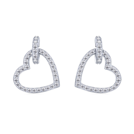 [Royal Jewelry]Dainty Heart Shape Earrings