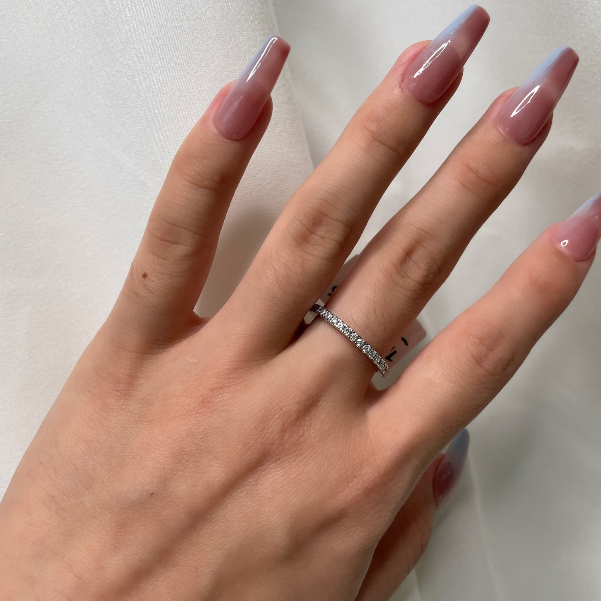[Royal Jewelry]Delicate Sparkling Round Cut Daily Ring