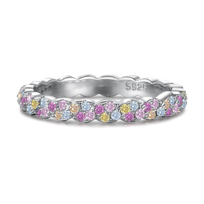 [Royal Jewelry]Dainty Ebullient Round Cut Daily Ring