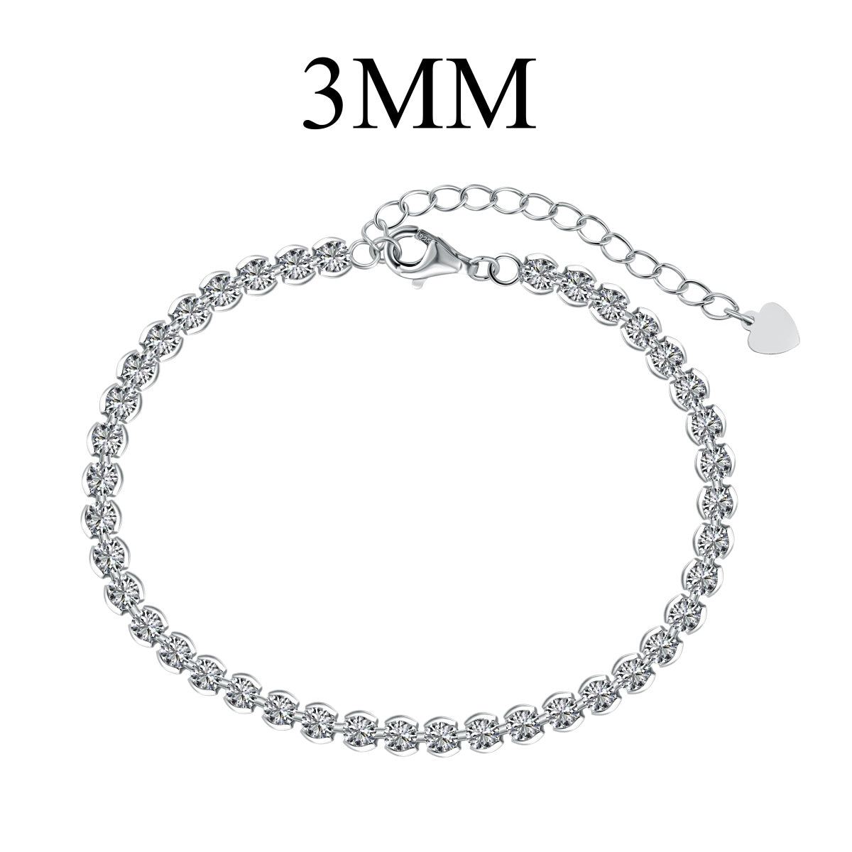 [Royal Jewelry]Ornate  Sparkling Round Cut Daily Bracelet