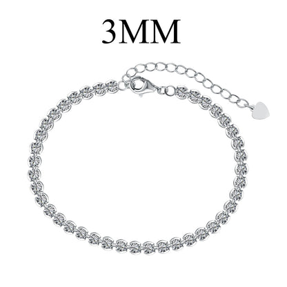[Royal Jewelry]Ornate  Sparkling Round Cut Daily Bracelet