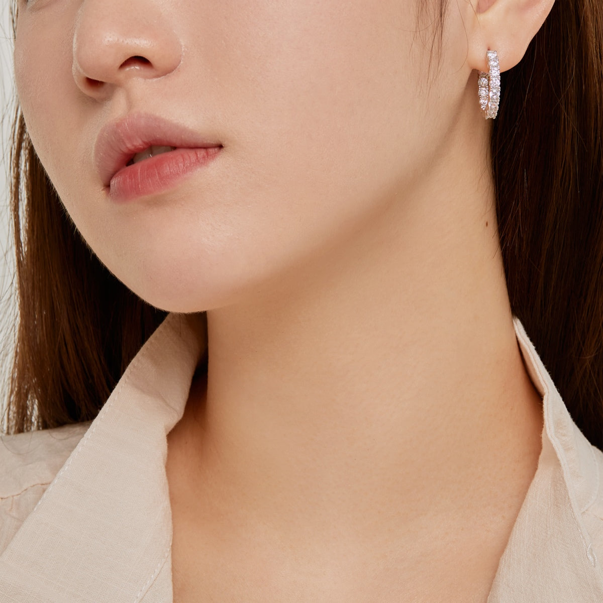 [Royal Jewelry]Unique Round Cut Daily Earrings