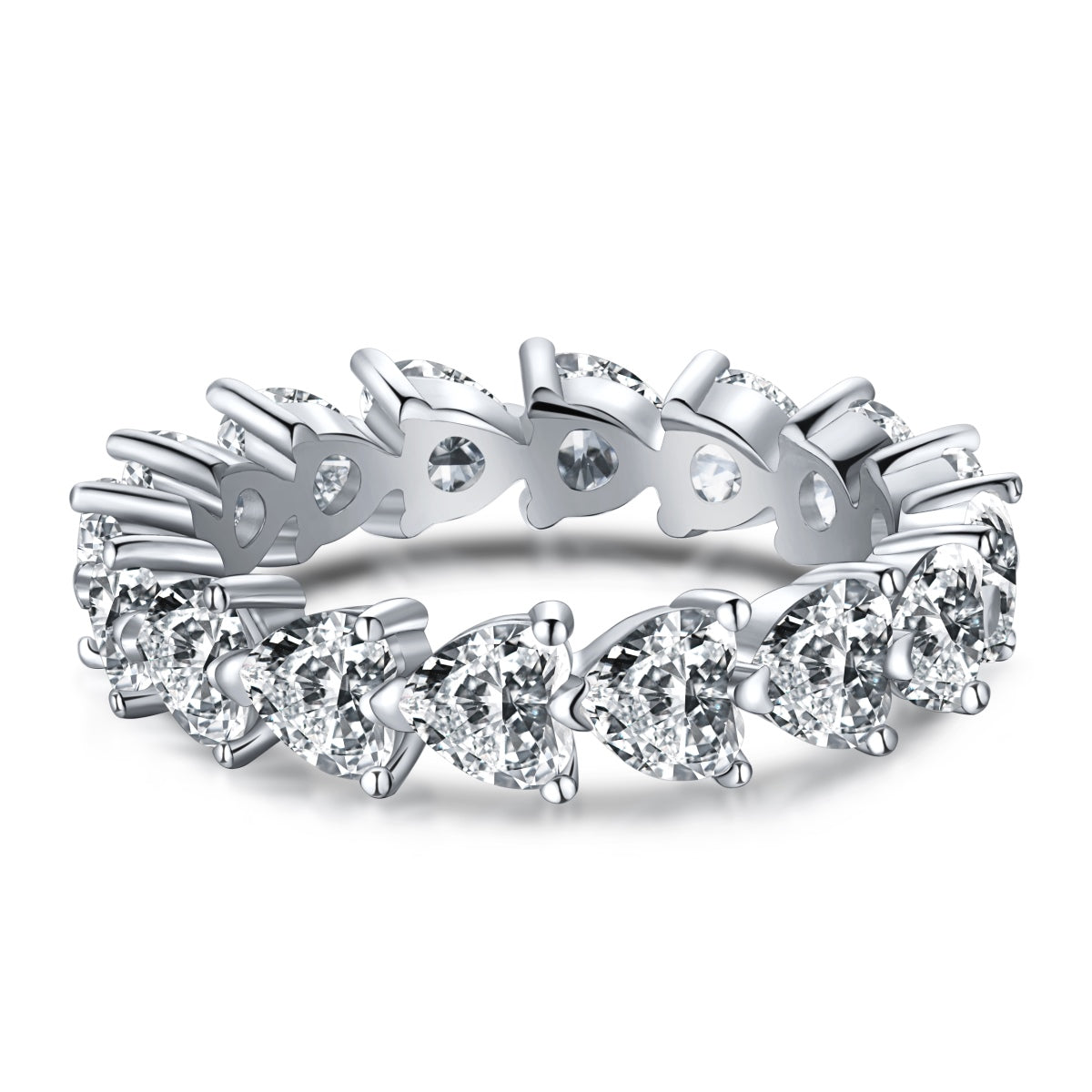 [Royal Jewelry]0.25 Carat Radiant Romance Heart Cut Lover Ring