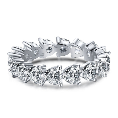 [Royal Jewelry]0.25 Carat Radiant Romance Heart Cut Lover Ring
