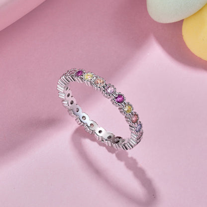 [Royal Jewelry]Exquisite Colorful Round Cut Party Ring