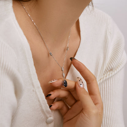 [Royal Jewelry]Dazzling Pear Cut Necklace