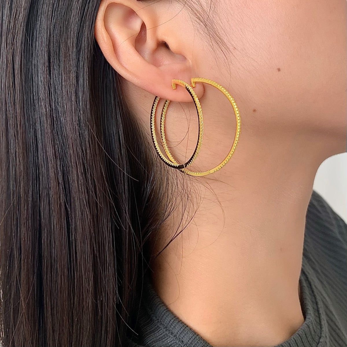 [Royal Jewelry]Popular Large Hoop Earrings