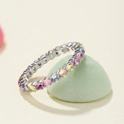 [Royal Jewelry]Dazzling Resplendent Round Cut Party Ring