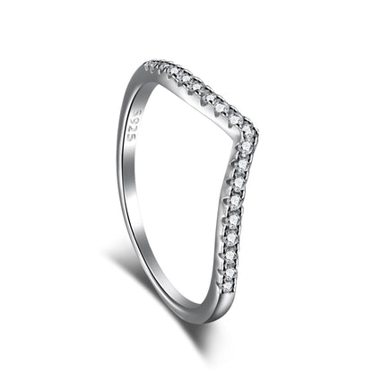 [Royal Jewelry]Elaborate Tennis Band Ring