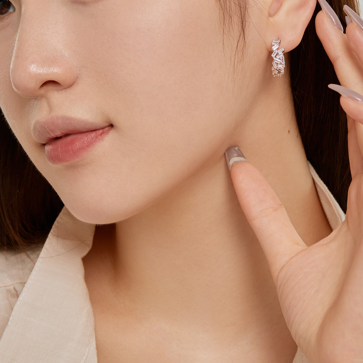 [Royal Jewelry]Dazzling Colorful Emerald Cut Daily Earrings