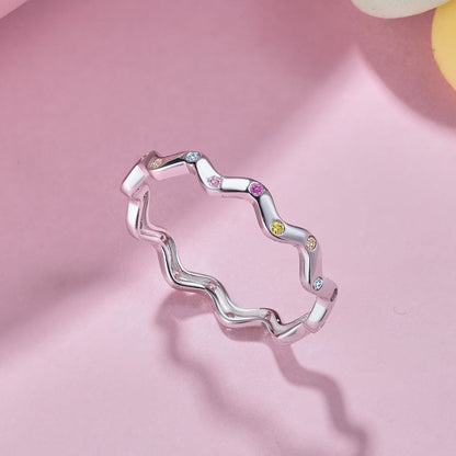 [Royal Jewelry]Ornate Vibrant Round Cut Daily Ring