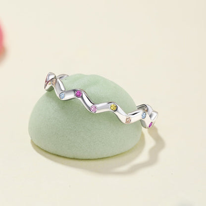 [Royal Jewelry]Ornate Vibrant Round Cut Daily Ring