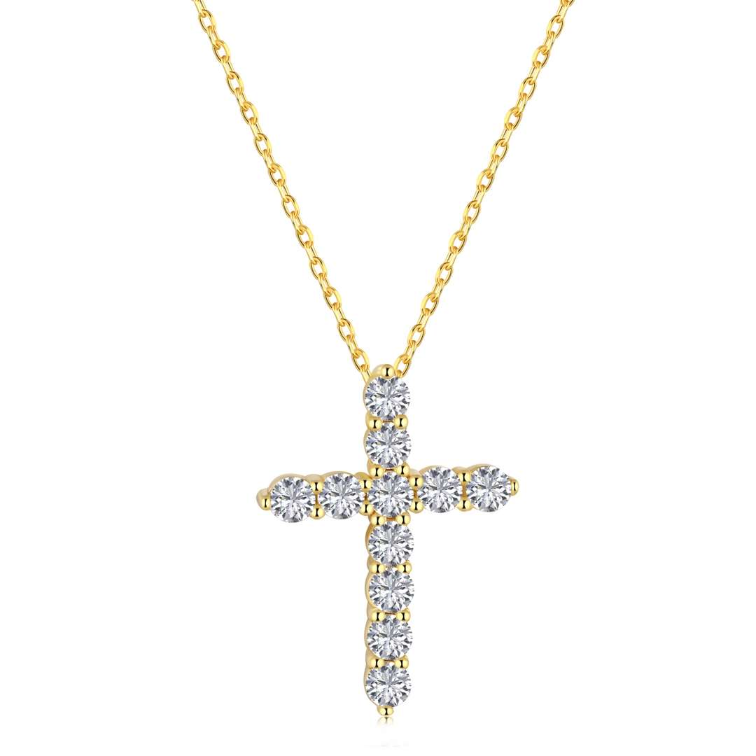 [Royal Jewelry]Unique Cross Shape Necklace