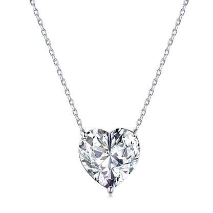 [Royal Jewelry]6.0 carat Radiant Heart Shape Necklace