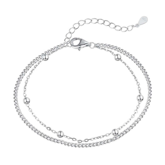 [Royal Jewelry]Delicate Bead Double Layer Bracelet