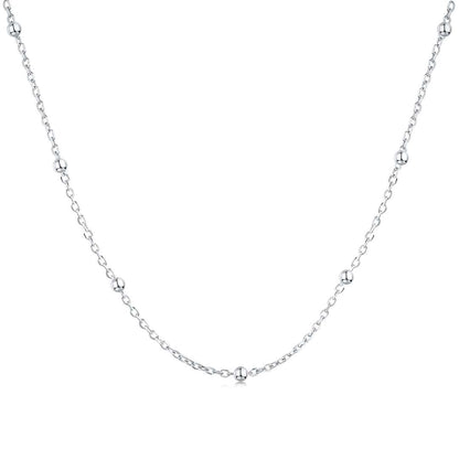 [Royal Jewelry]Small Bead Clavicle Chain Simple Necklace
