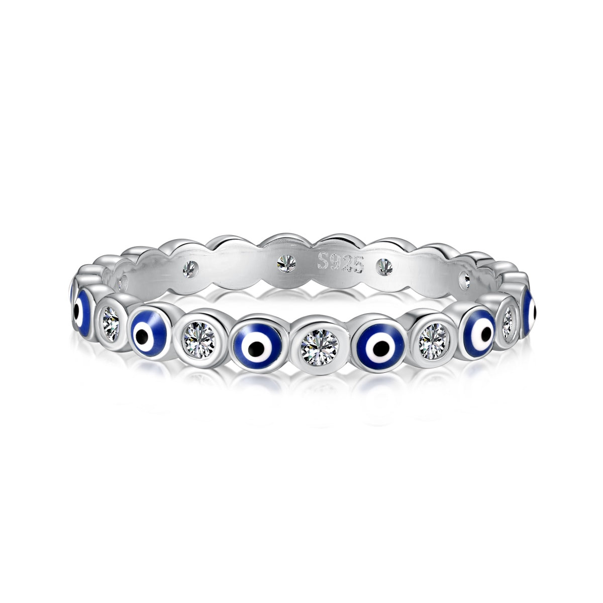 [Royal Jewelry]Sparkling Vibrant Round Shape Daily Ring