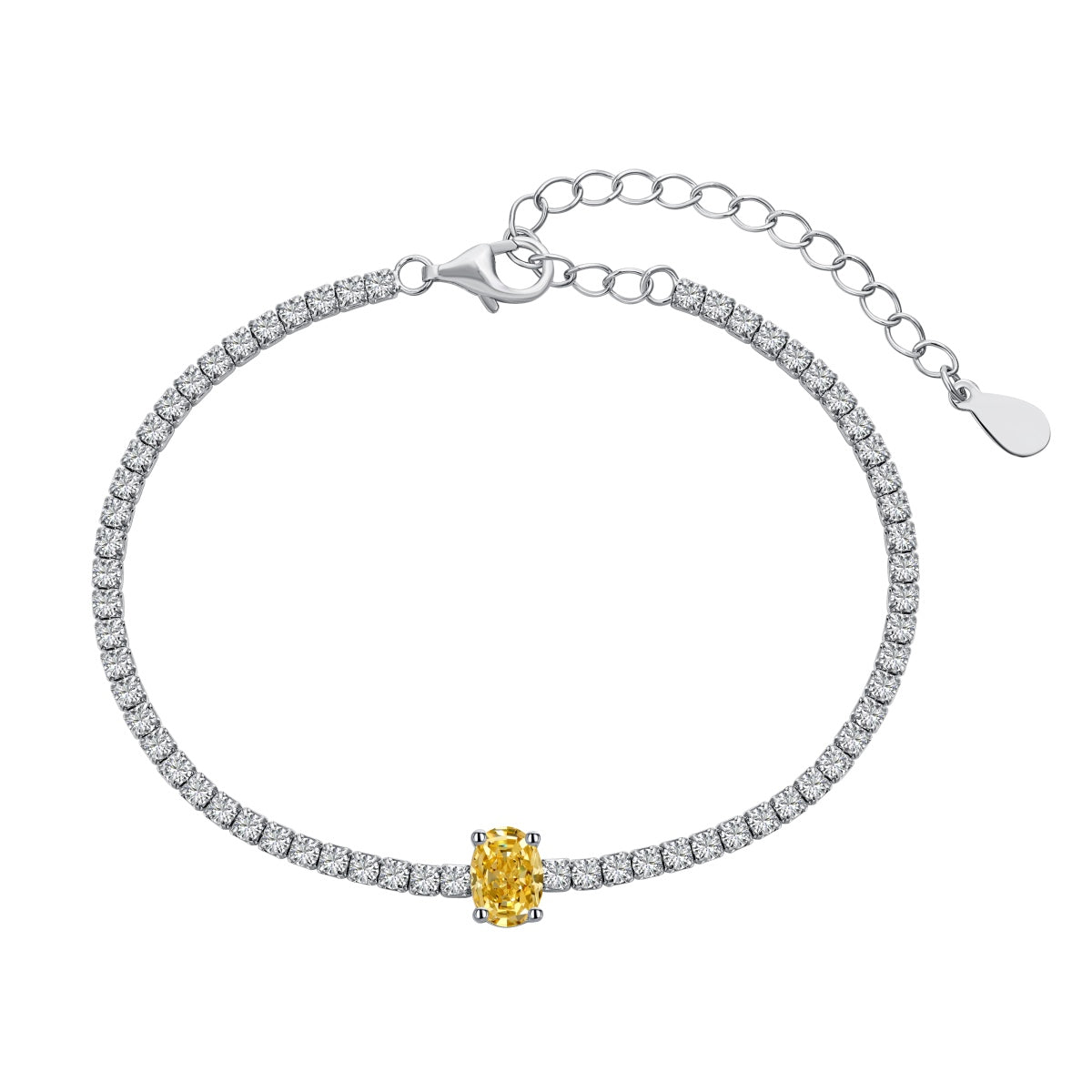 [Royal Jewelry]0.75 Carat Exquisite Oval Cut Daily Bracelet